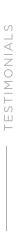 Textual graphic displaying the word "Testimonials" in a modern font, emphasizing customer feedback and experiences.